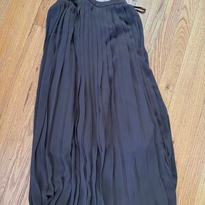 Uniqlo brown Pleated Midi Skirt